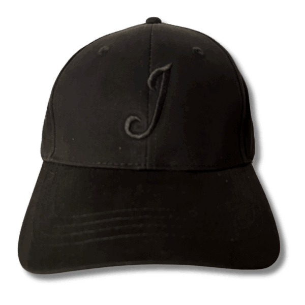Black J Snap Back Hat